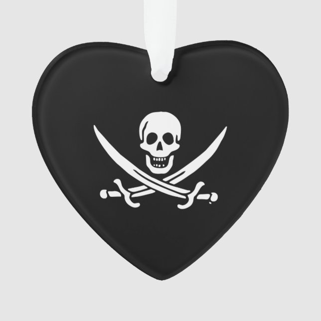 Ornamento Bandeira pirata de Jolly roger (Frente)