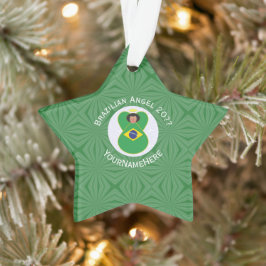 Ornamento Bandeja Anjo do Natal Personalizada