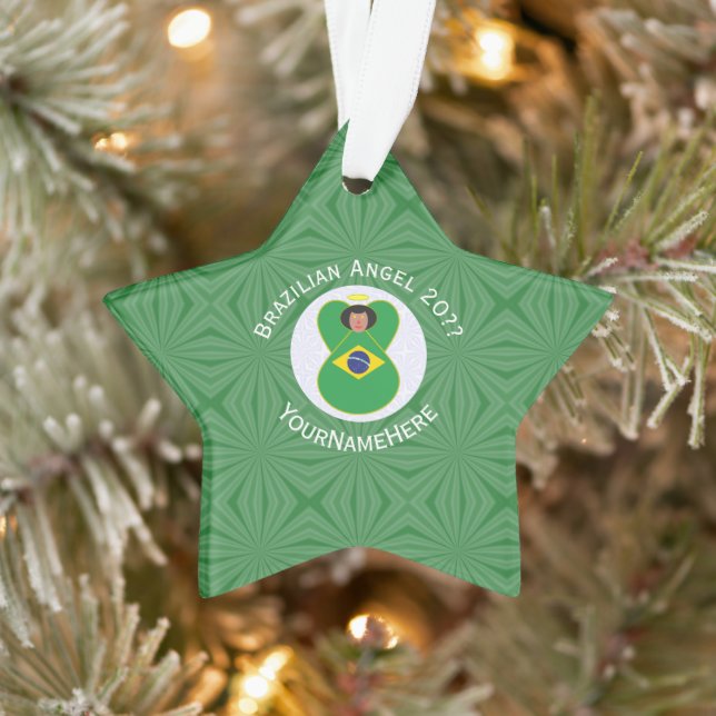 Ornamento Bandeja Anjo do Natal Personalizada (Árvore)