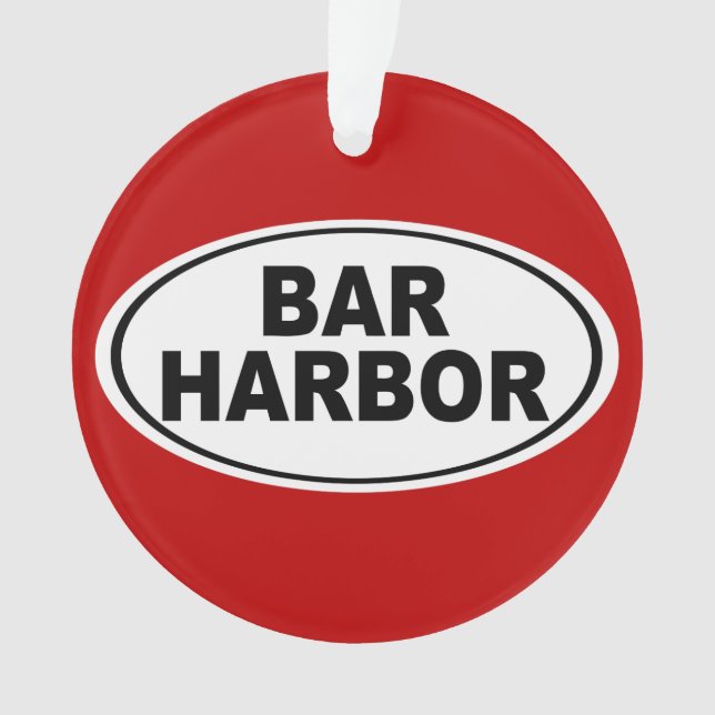 Ornamento Bar Harbour Maine (Frente)