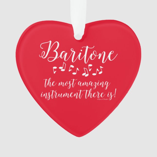 Ornamento Baritona Incrível (Frente)