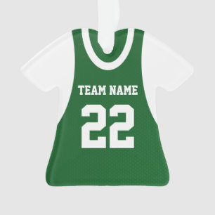 Ornamento Basball Sports Jersey Green com foto