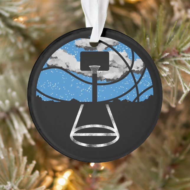 Ornamento Basketball Night Sky Ornament (Árvore)
