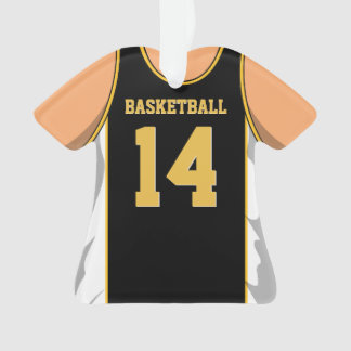 Ornamento Basquetebol preto e Dourado
