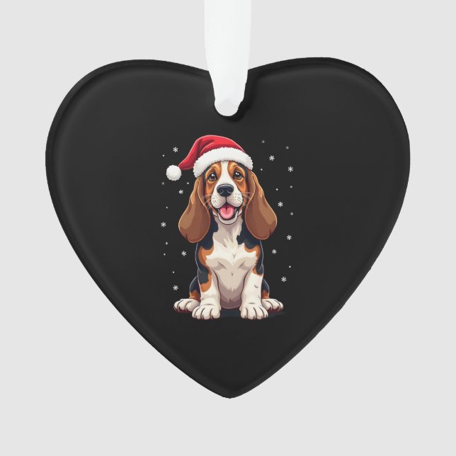 Ornamento Basset Hound Christmas Tank Top (Frente)