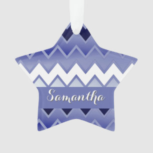 Ornamento Basta ZigZag-marinho Azul