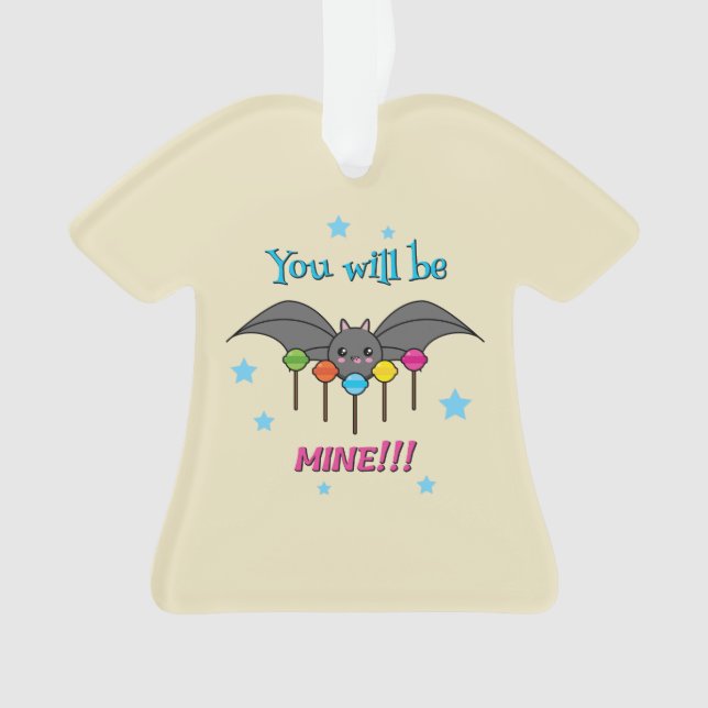 Ornamento Bat Craving Lollipops - Você Será Meu (Frente)