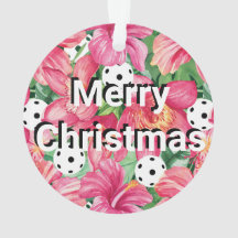 🌺 🌴 Bateria Tropical com hibisco, com texto