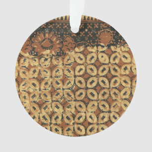 Ornamento Batik Earthy Café Bean Elegante Rustic Rugged