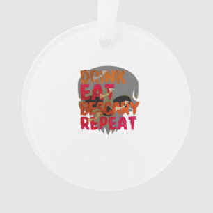Ornamento Bebida Divertida Coma Seja Assustador Design Criat