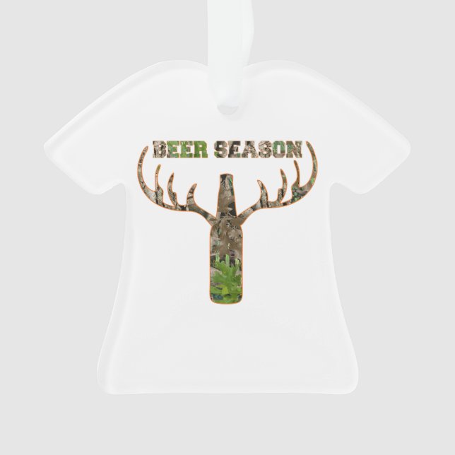 Ornamento Beer Season Hunter Gift Para Hunter (Frente)