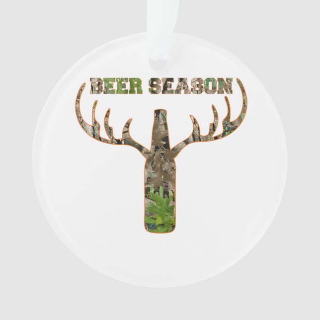 Ornamento Beer Season Hunter Gift Para Hunter (Frente)