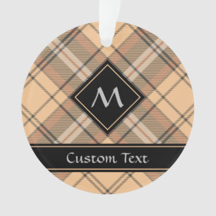Ornamento Beige e Brown Tartan