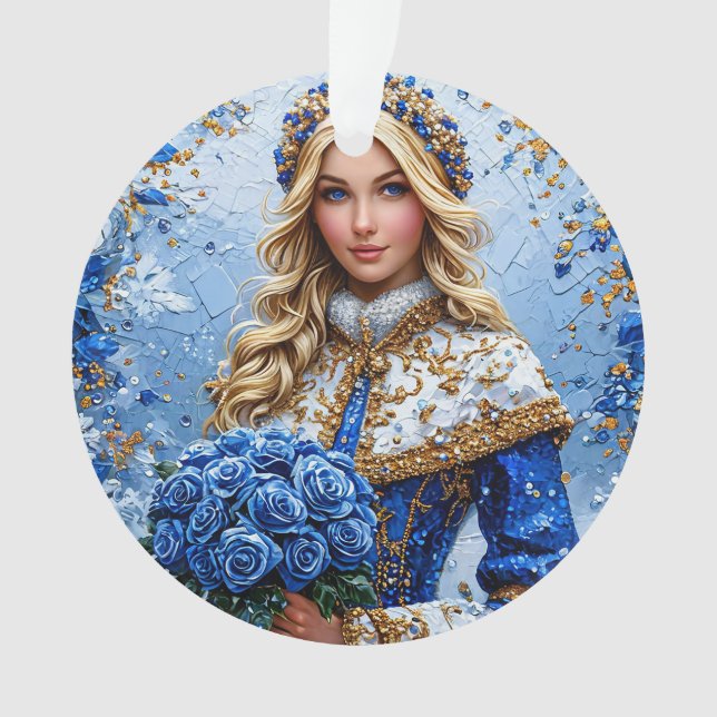 Ornamento Bela Donzela de Neve (Frente)