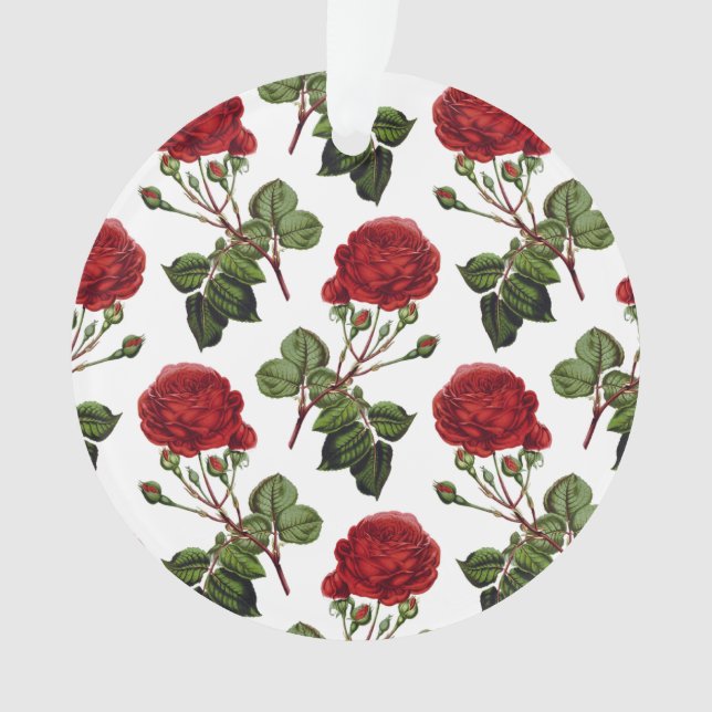 Ornamento Belas Rosas Vermelhas (Frente)