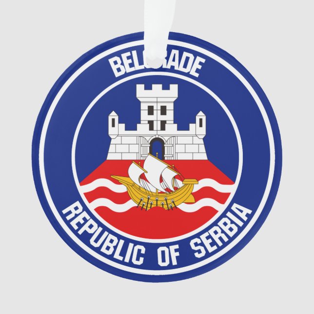 Ornamento Belgrado Round Emblem (Frente)