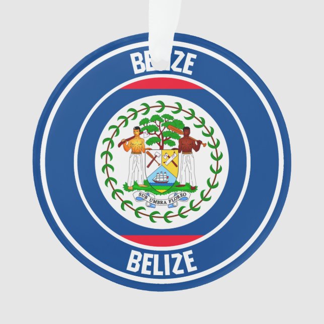 Ornamento Belize - Emblem redondo (Frente)