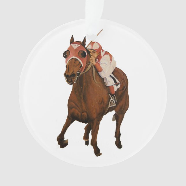 Ornamento Belo Cavalo Deleia Proprietários da Corrida Clássi (Frente)