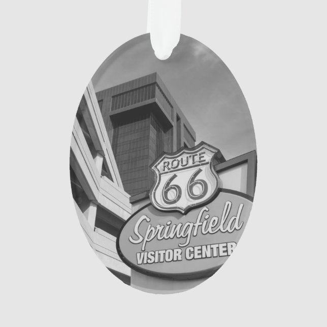 Ornamento Bem-Vindo À Escala De Cinza Do Springfield (Verso)