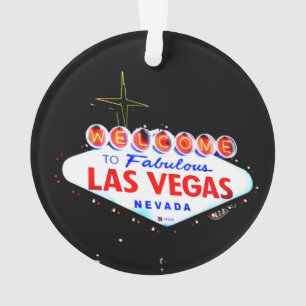 Ornamento Bem-vindos ao Fabuous Las Vegas Nevada Sin City