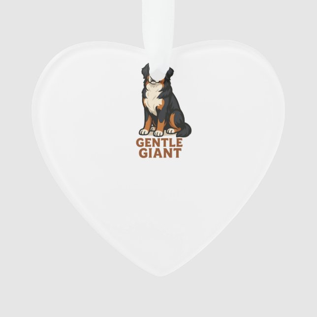 Ornamento Bernese Mountain Dog Gentle Giant. (Frente)