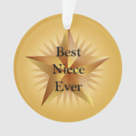 Ornamento Best Niece Ever Star