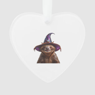 Ornamento Bicho Preguiça Feiticeira Halloween doce ou traves
