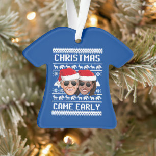 ORNAMENTO BIDEN HARRIS: O NATAL VEIO CEDO