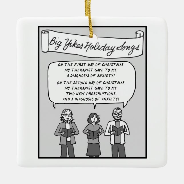 Ornamento Big Yikes: 12 dias de Natal (Frente)