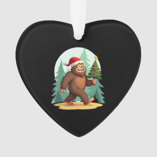 Ornamento Bigfoot Christmas Tree Santa Hat (2)