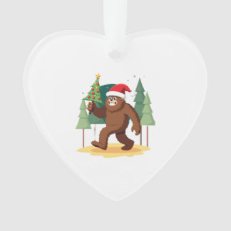 Ornamento Bigfoot Christmas Tree Santa Hat (4)