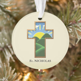 Ornamento Birthday Cross Personalizado