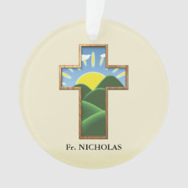 Ornamento Birthday Cross Personalizado