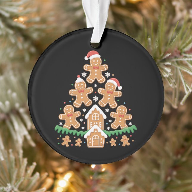 Ornamento Biscoito Luzes Árvore Natal Biscoito de Gengibre A (Árvore)