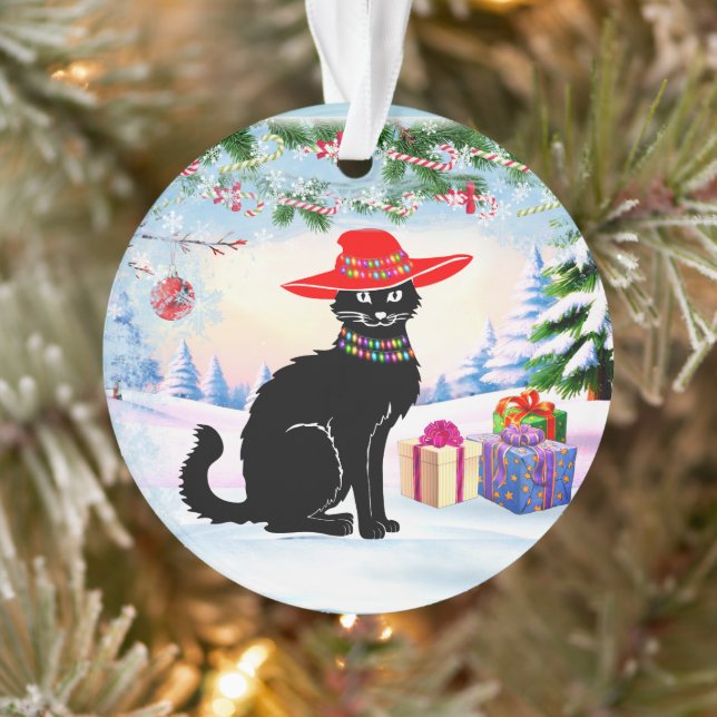 Ornamento Black Cat X-mas (Árvore)
