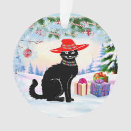 Ornamento Black Cat X-mas