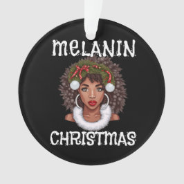 Ornamento Black Girl Christmas Magic Melanin Ugly Xmas Sweat