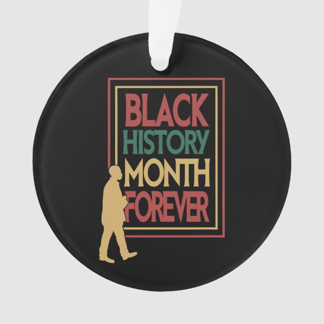 Ornamento Black History Month Forever Typography (Frente)