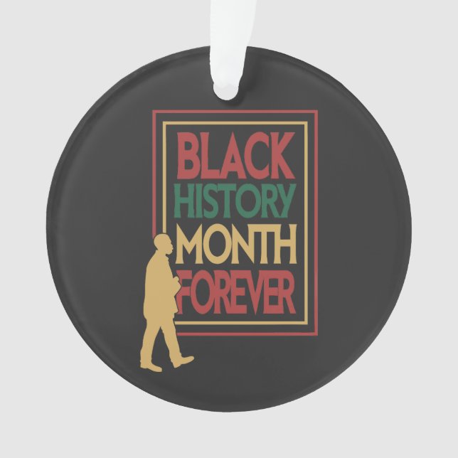 Ornamento Black History Month Forever Typography (Frente)