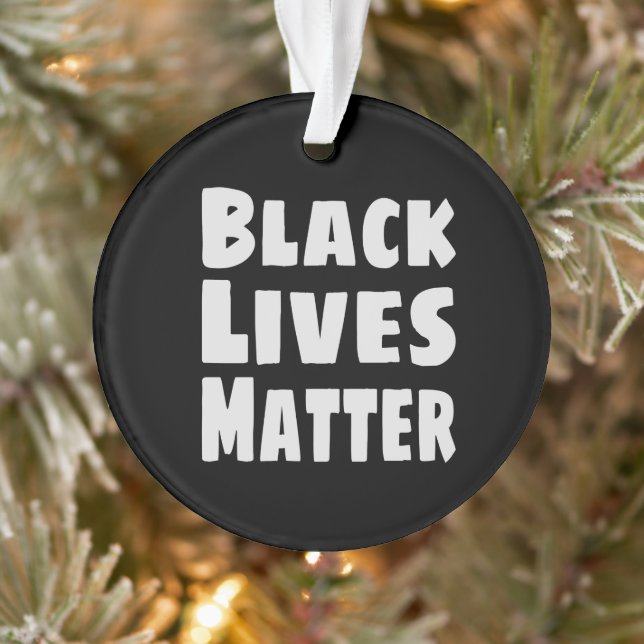 Ornamento Black Lives é importante BLM (Árvore)