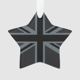 Ornamento Black Union Jack UK Flag Design