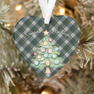 Ornamento Black Watch Vestido Tarta de Natal Escocesa