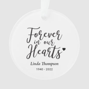 Ornamento Black & White Forever em nosso Memorial do Coraç
