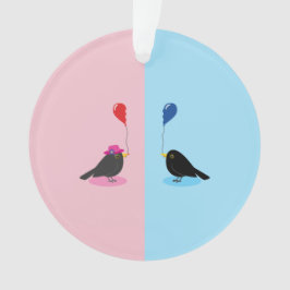 Ornamento Blackbird Encontrando Sua Outra Metade