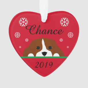 Ornamento Blenheim Cavalier King Personalizado