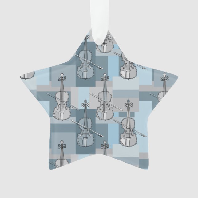 Ornamento Blocos Violinos Coloridos (Frente)