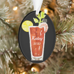 Ornamento Bloody Mary Cocktail personalizado