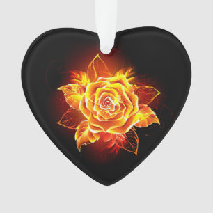 Ornamento Blooming Fire Rosa