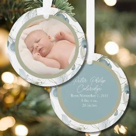 Ornamento Blue Berry Botanical Baby Photo
