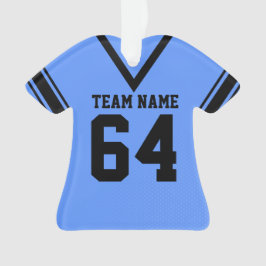 Ornamento Blue Black Uniform de Futebol Jersey